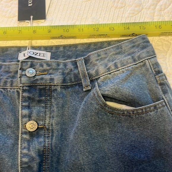 Wide Leg Denim Jeans - Picture 6 of 12